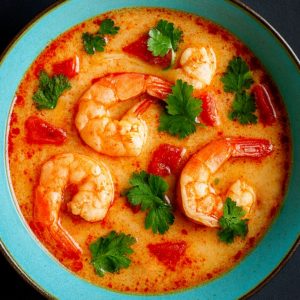 Tom Yum ar tīģergarnelēm