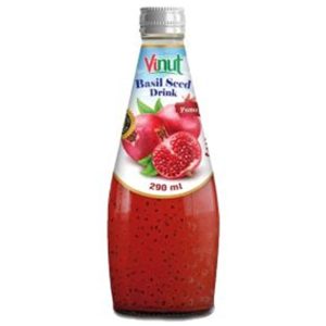 Dzēriens ar bazilika sēklām un granātābolu garšu, 290ml
