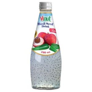 Dzēriens ar bazilika sēklām un līčiju garšu, 290ml