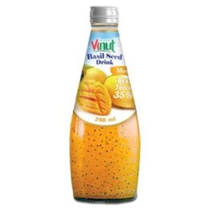 Dzēriens ar bazilika sēklām un mango garšu, 290ml