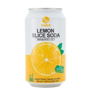 Gāzēts dzēriens ar citrona šķēlītēm 340ml
