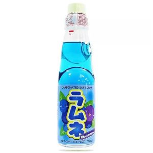 Dzēriens ar melleņu garšu Ramune, gāzēts, 200ml